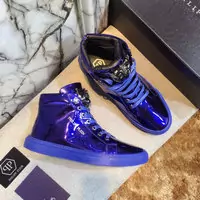 baskets philipp plein mocassins et zapatos blue patent leather